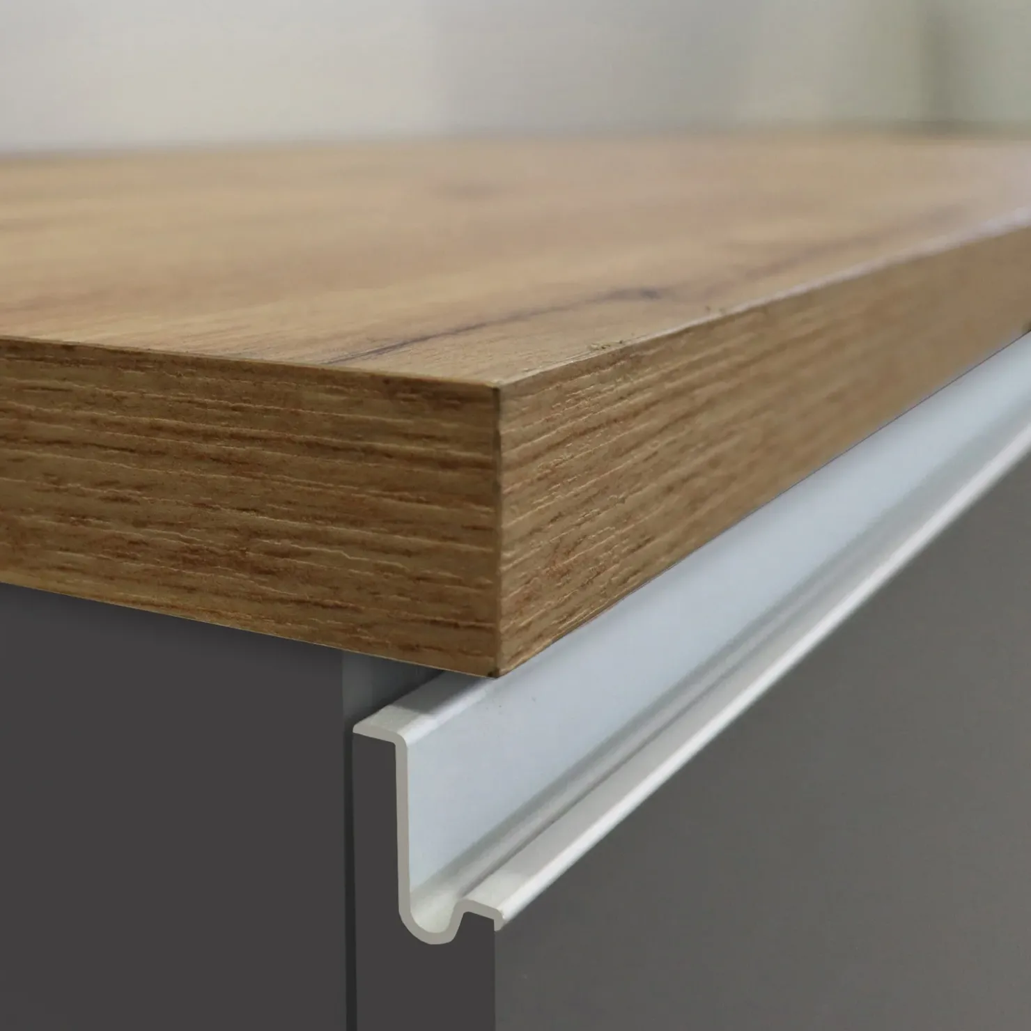 Garnero Arredamenti Isola cucina centrale 125x90cm antracite piano rovere Gourmet Antracite - Rovere Best