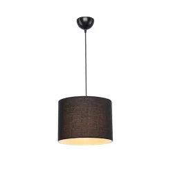 Garnero Arredamenti Lampadario 22x60cm da soffitto moderno nero Frabosa Hot