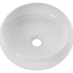 Garnero Arredamenti Lavabo bagno da appoggio 36x36cm ceramica Roll Bianco Outlet