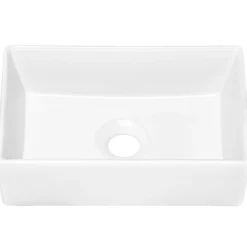 Garnero Arredamenti Lavabo bagno da appoggio 35x22cm ceramica bianco Puky Best