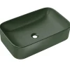 Garnero Arredamenti Lavabo bagno da appoggio 61x38cm ceramica verde Roundy Sale