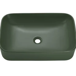 Garnero Arredamenti Lavabo bagno da appoggio 61x38cm ceramica verde Roundy Sale