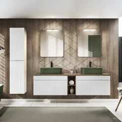 Garnero Arredamenti Lavabo bagno da appoggio 61x38cm ceramica verde Roundy Sale