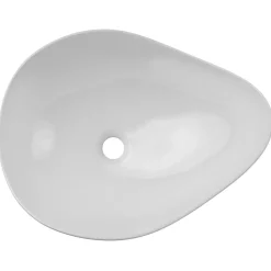 Garnero Arredamenti Lavabo bagno da appoggio 51x39cm ceramica bianco Flower Best