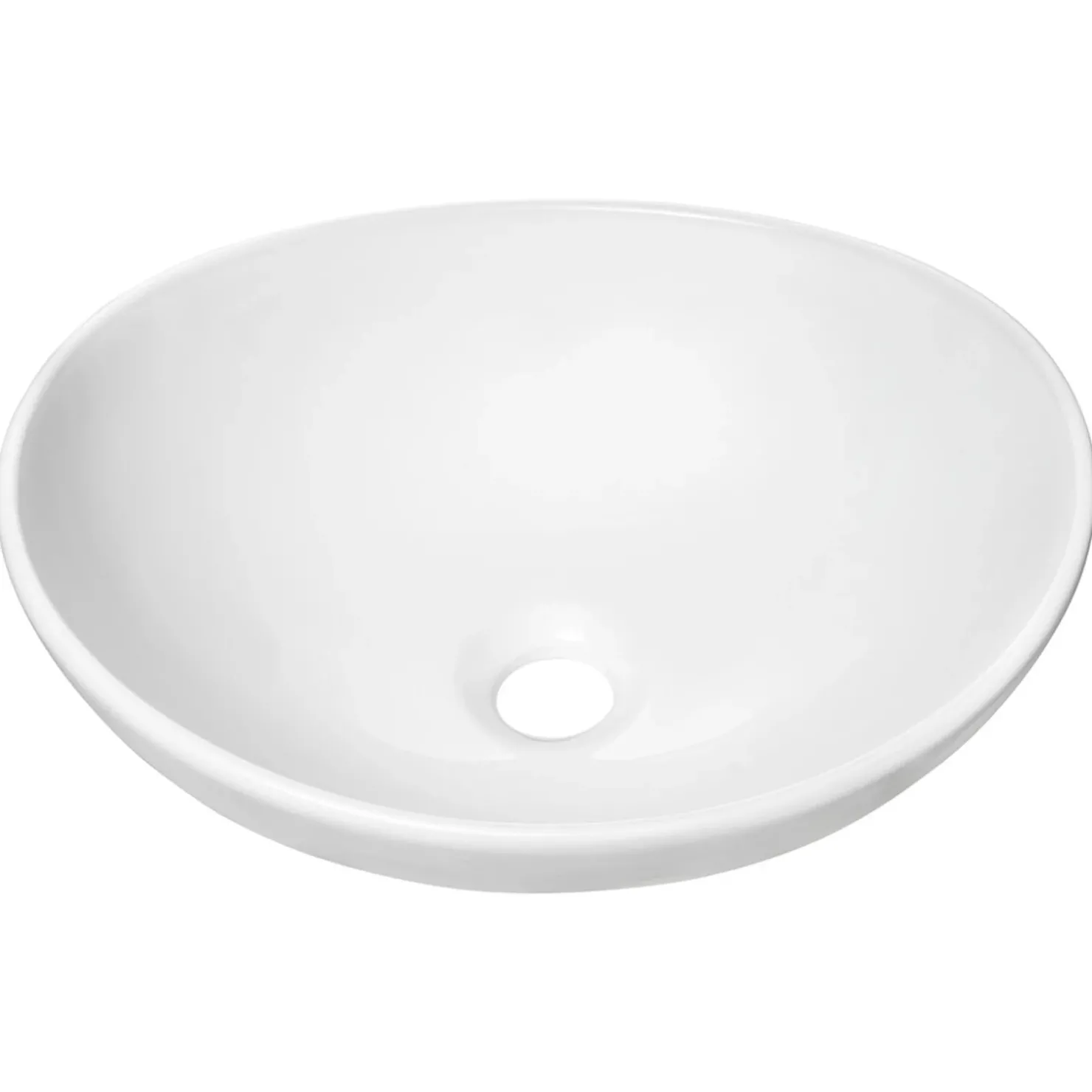 Garnero Arredamenti Lavabo bagno da appoggio 41x33cm ceramica bianco Shell Sale