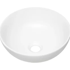Garnero Arredamenti Lavabo bagno da appoggio ø32cm ceramica bianco Bollon