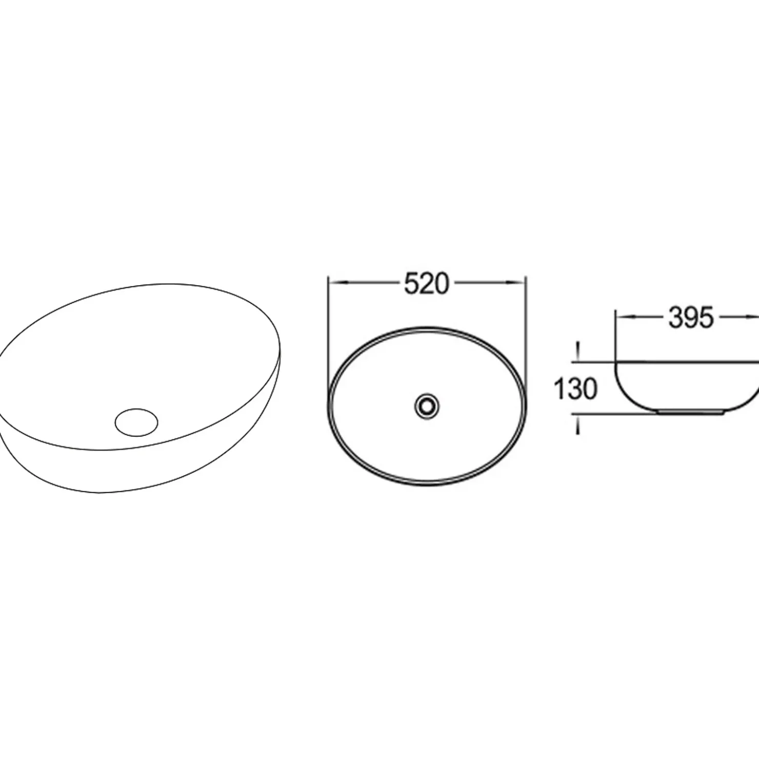 Garnero Arredamenti Lavabo bagno da appoggio 52x40cm ceramica nero oro Limpid Sale