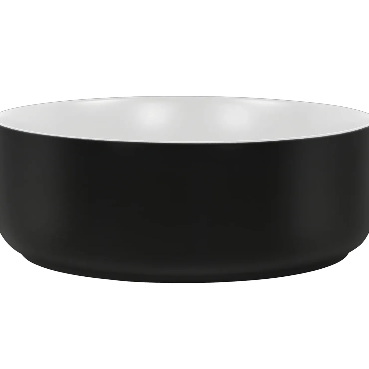 Garnero Arredamenti Lavabo bagno da appoggio 36x36cm ceramica nero Bolly Outlet