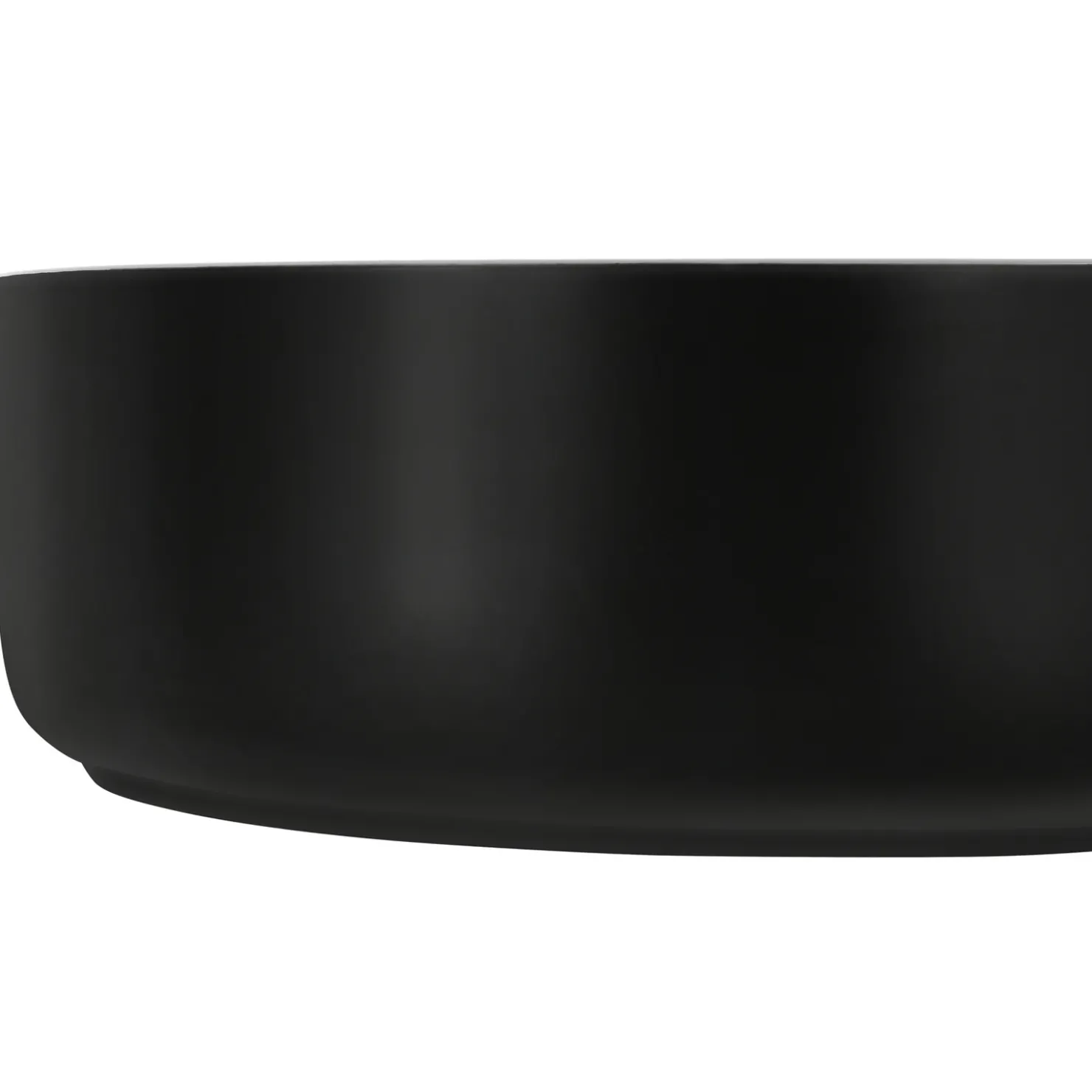 Garnero Arredamenti Lavabo bagno da appoggio 36x36cm ceramica nero Bolly Outlet