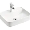 Garnero Arredamenti Lavabo bagno da appoggio 50x40cm ceramica bianco Delty Best