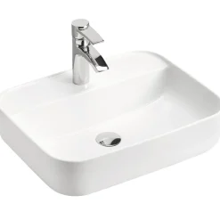 Garnero Arredamenti Lavabo bagno da appoggio 50x40cm ceramica bianco Delty Best