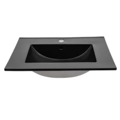 Garnero Arredamenti Lavabo bagno da incasso 81x46cm ceramica nera Maverick Sale