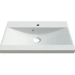 Garnero Arredamenti Lavabo bagno da incasso 60x35cm conglomerato bianco Bolla Online