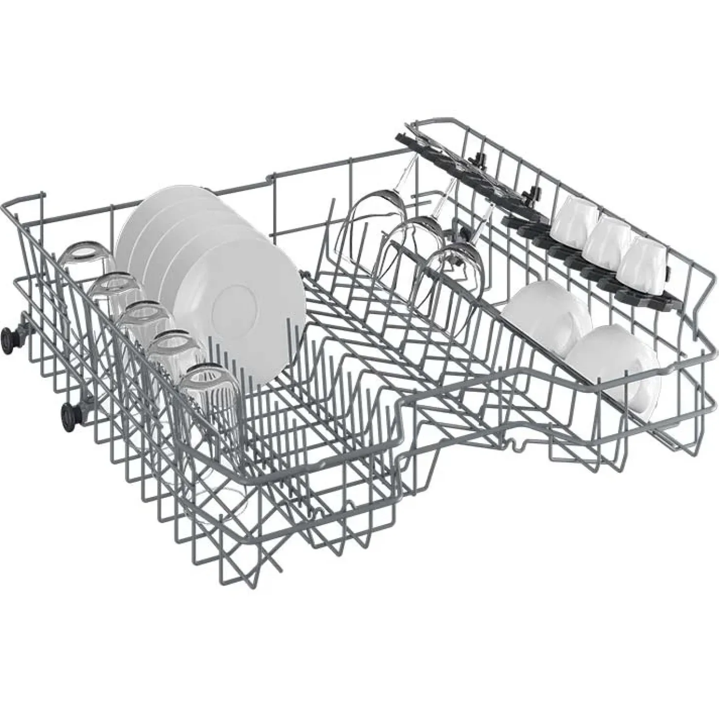 Garnero Arredamenti Lavastoviglie con display LED 60x85cm inox bianco Beko Hot