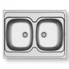 Garnero Arredamenti Lavello da appoggio 80x60cm cucina 2 vasche acciaio inox Help Online