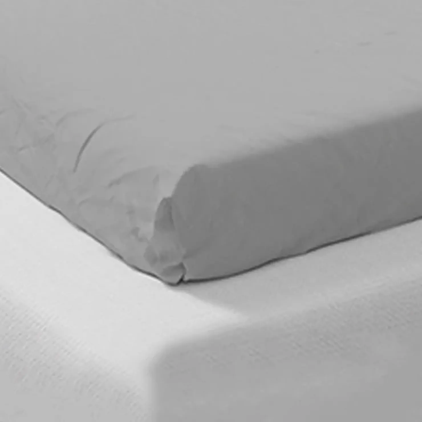 Garnero Arredamenti Lenzuolo francese con angoli in cotone bio 140x200cm grigio Rolla New