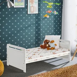 Garnero Arredamenti Lettino con materasso bambini neonati culla cassetto 67x124cm bianco Magic Best