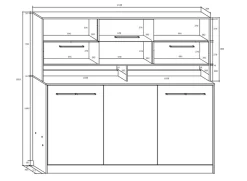 Garnero Arredamenti Letto a scomparsa orizzontale 90x200cm singolo con libreria rovere rosa Alvin Gihome® Rovere - Rosa New