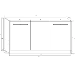 Garnero Arredamenti Letto a scomparsa orizzontale 90x200cm singolo bianco pino grigio grafite Alvin Gihome® Bianco Frassinato - Grafite Hot