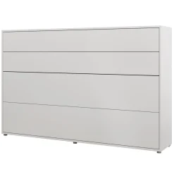 Garnero Arredamenti Letto a scomparsa orizzontale 120x200 cm una piazza e mezza bianco Camelio Outlet