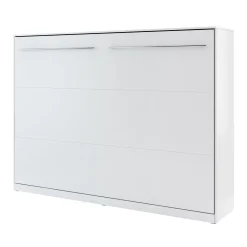 Garnero Arredamenti Letto a scomparsa orizzontale 140x200 cm alla francese bianco Chimera Outlet