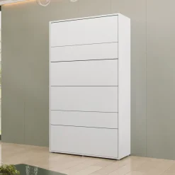 Garnero Arredamenti Letto a scomparsa verticale 120x200 cm una piazza e mezza bianco Camelio Clearance