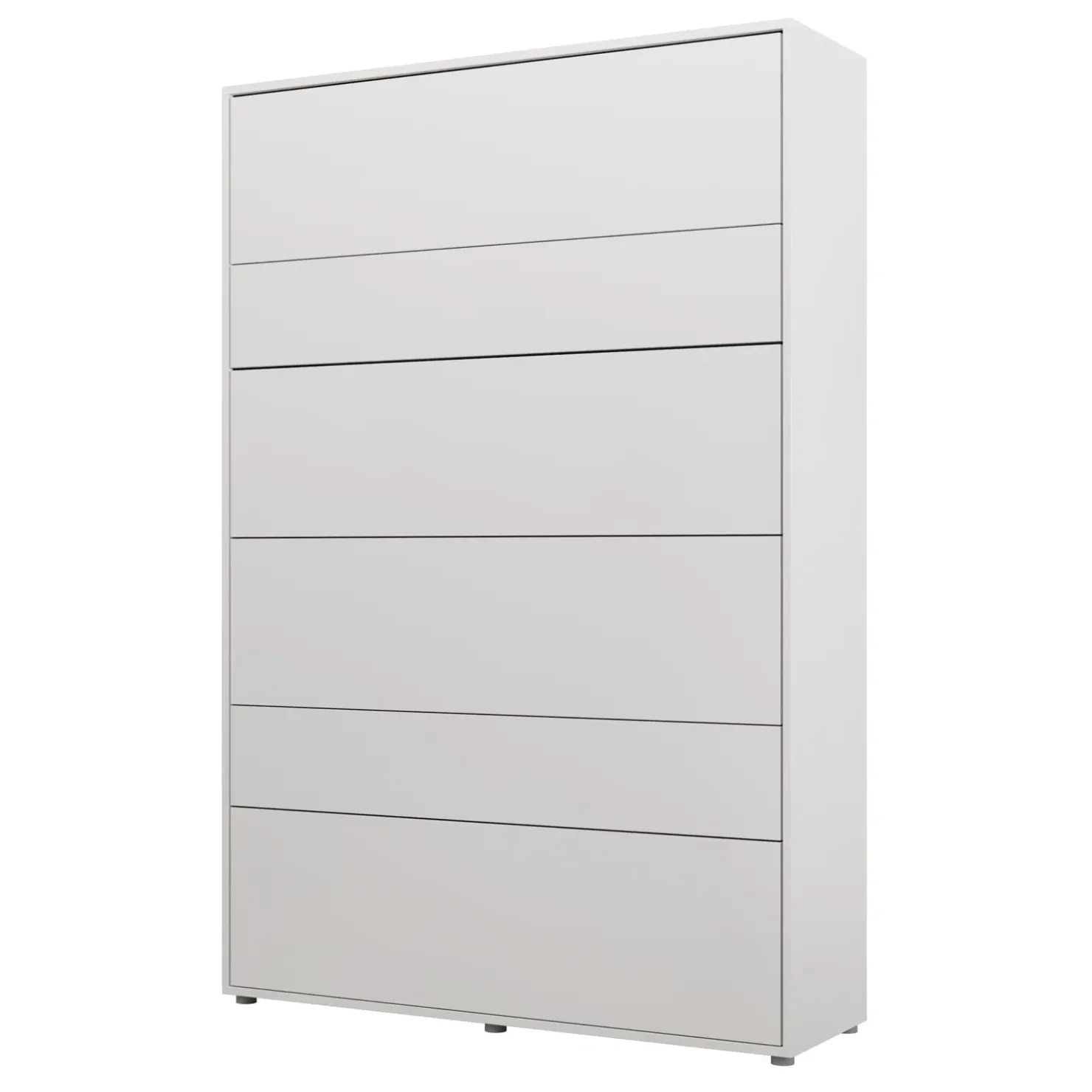 Garnero Arredamenti Letto a scomparsa verticale 140x200 cm alla francese bianco Camelio