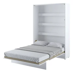 Garnero Arredamenti Letto a scomparsa verticale 140x200 cm alla francese bianco Camelio