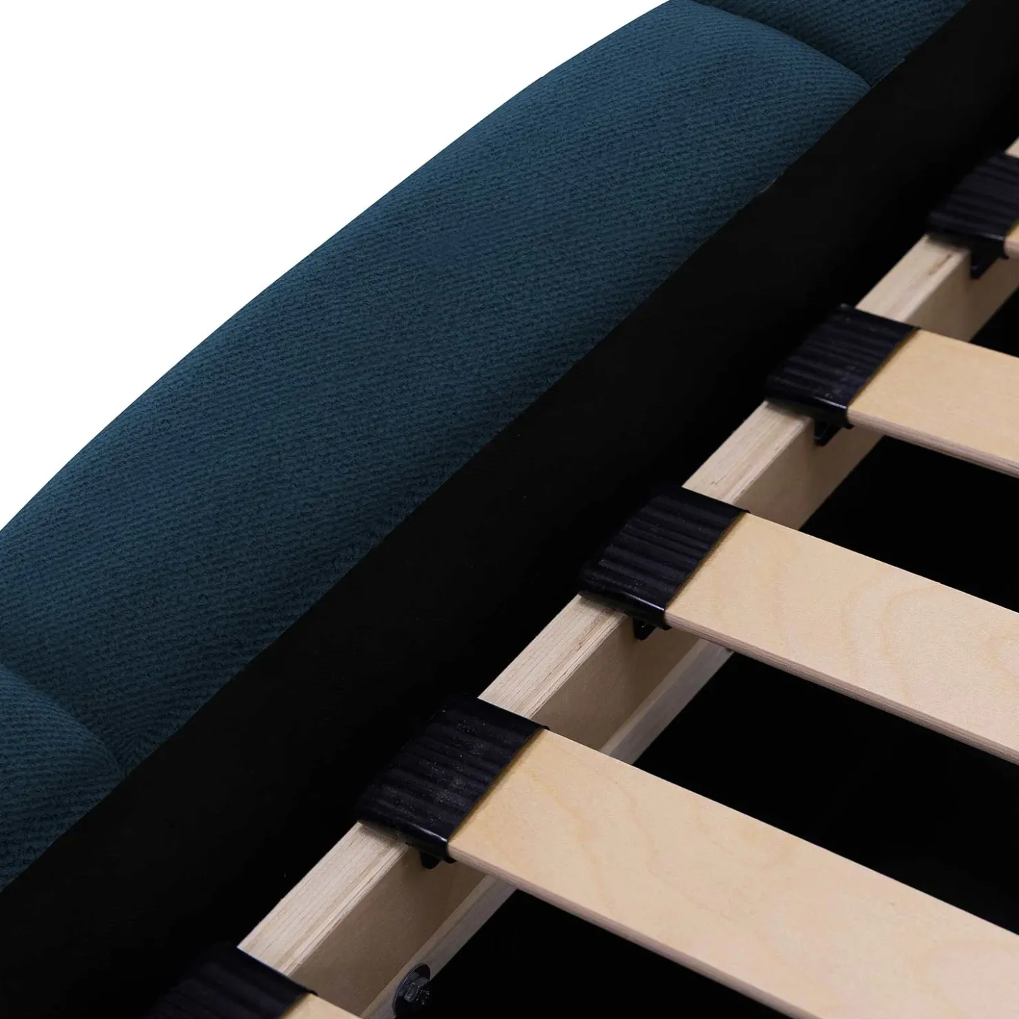 Garnero Arredamenti Letto alla francese 140x200cm con rete contenitore imbottito blu Aluna Tessuto Kronos Blu Online