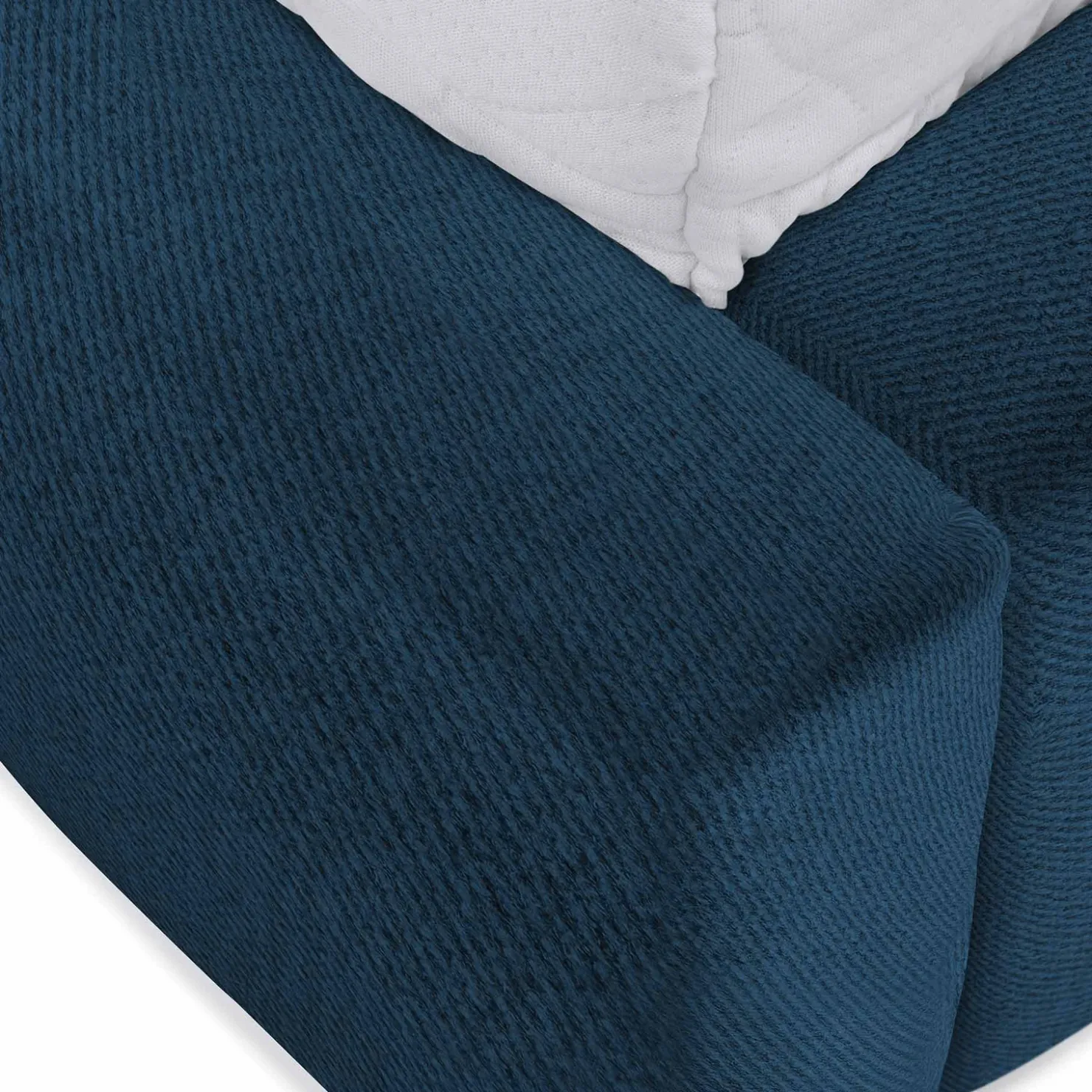 Garnero Arredamenti Letto alla francese 140x200cm con rete contenitore imbottito blu Aluna Tessuto Kronos Blu Online