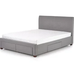Garnero Arredamenti Letto alla francese 140x200cm in tessuto grigio Mestre Gihome® Best