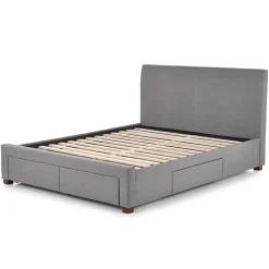 Garnero Arredamenti Letto alla francese 140x200cm in tessuto grigio Mestre Gihome® Best