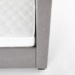 Garnero Arredamenti Letto alla francese 140x200cm in tessuto grigio Mestre Gihome® Best