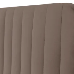 Garnero Arredamenti Letto contenitore matrimoniale 160x200 imbottito velluto marrone Poffi Tessuto Vellutato Lucido Marrone