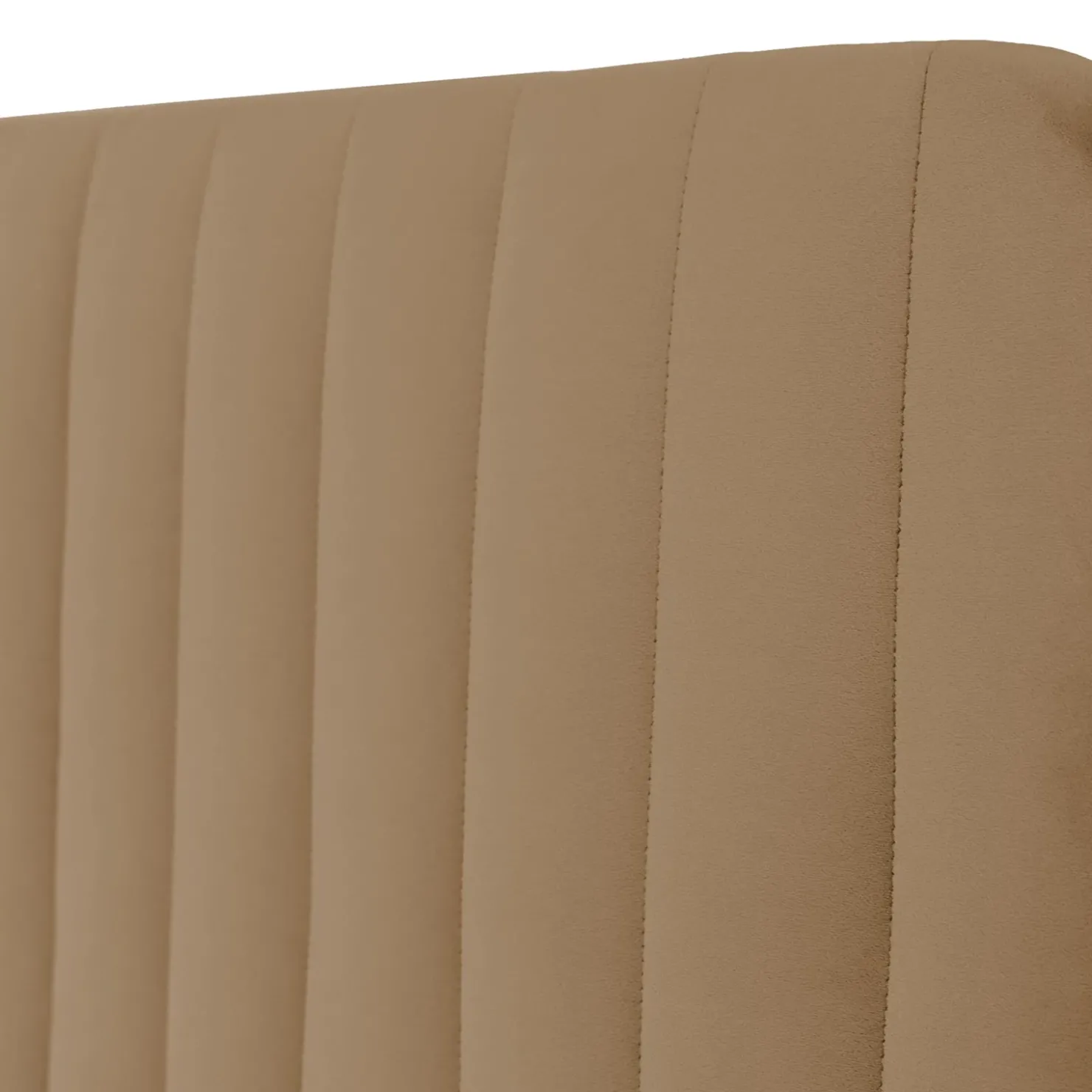 Garnero Arredamenti Letto contenitore matrimoniale oversize 180x200 imbottito velluto tortora Poffi Tessuto Vellutato Lucido Tortora Hot