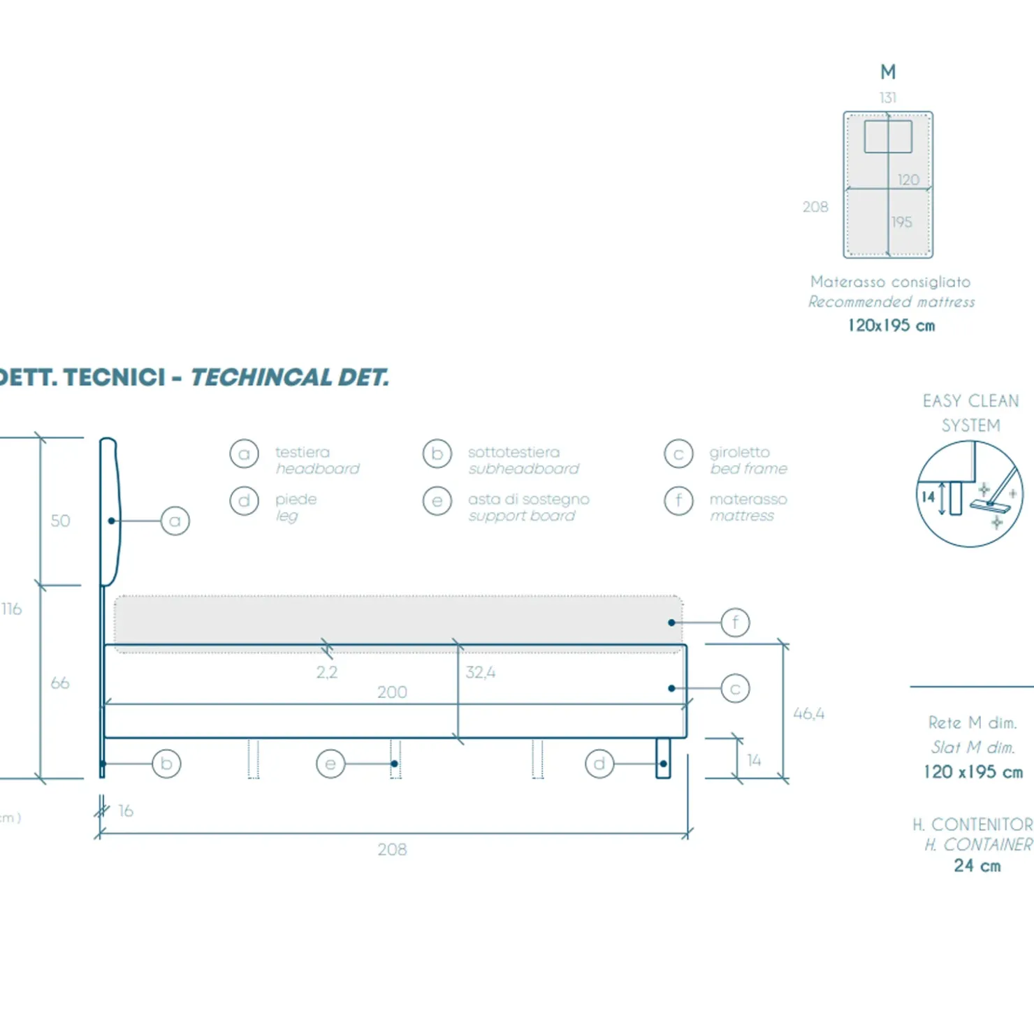 Garnero Arredamenti Letto contenitore una piazza e mezza 120x195cm imbottito tessuto bianco sabbia CozyHaven Tessuto Woven Bianco Discount