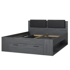 Garnero Arredamenti Letto matrimoniale con cassettone 160x200cm Cortina Gihome® Ossido Online