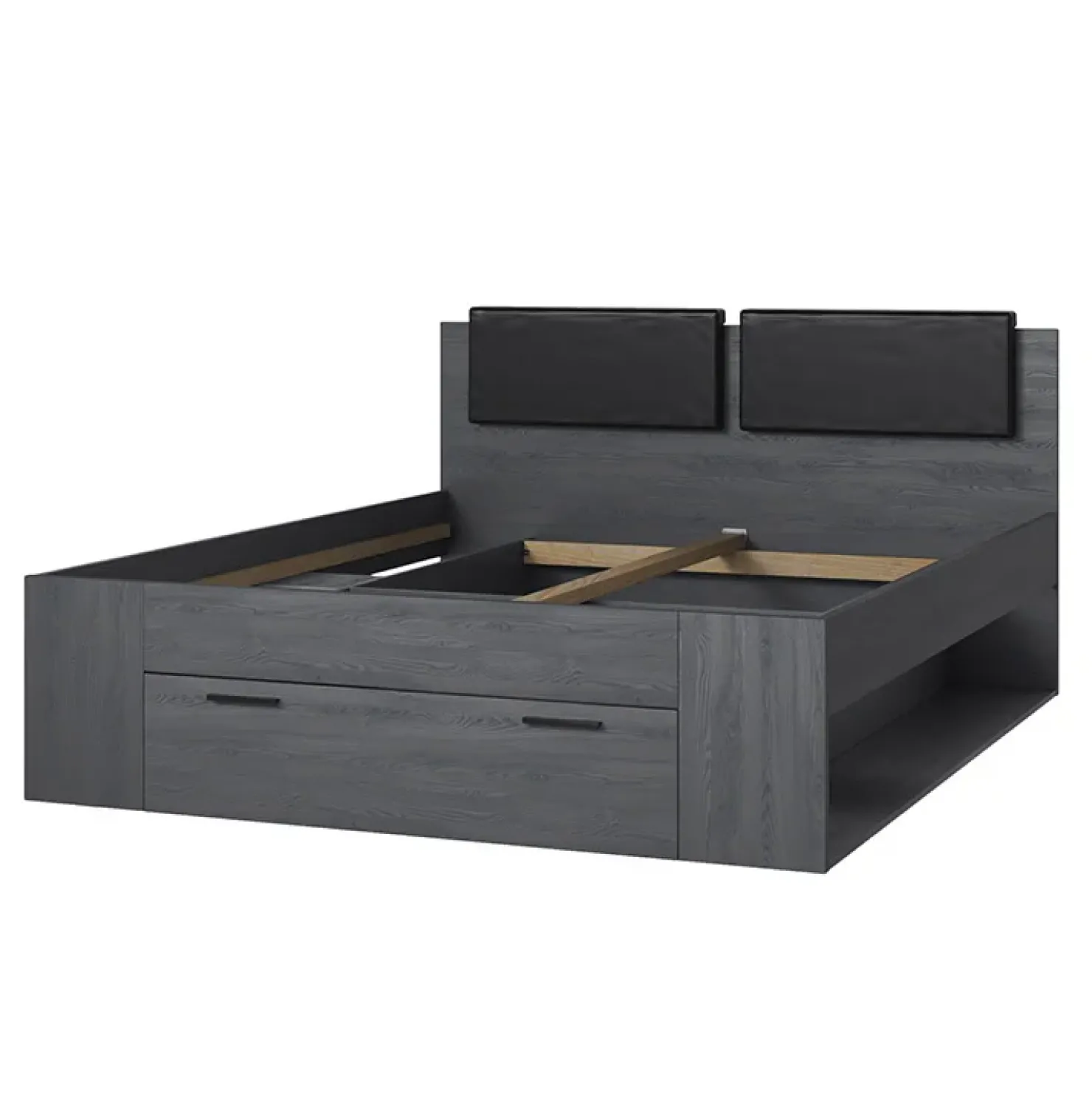 Garnero Arredamenti Letto matrimoniale con cassettone 160x200cm Cortina Gihome® Ossido Online