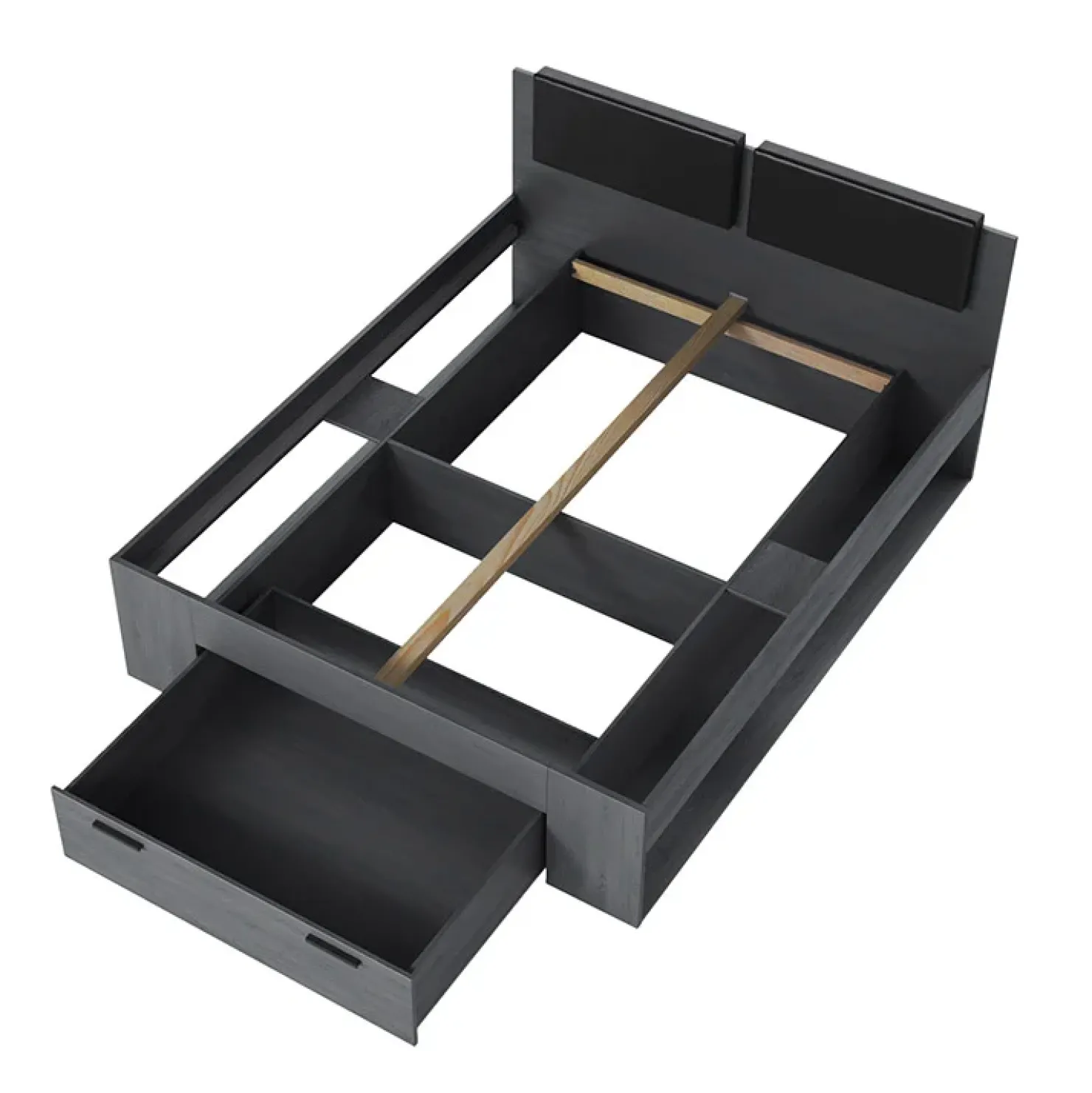 Garnero Arredamenti Letto matrimoniale con cassettone 160x200cm Cortina Gihome® Ossido Online