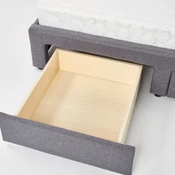 Garnero Arredamenti Letto matrimoniale con cassettoni 160x200cm grigio nero Galileo Sale