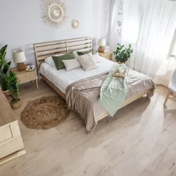 Garnero Arredamenti Letto matrimoniale contenitore 160x200cm rovere Noor New