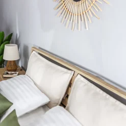 Garnero Arredamenti Letto matrimoniale contenitore 160x200cm rovere Noor New