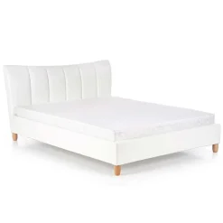 Garnero Arredamenti Letto matrimoniale in ecopelle 160x200cm Cabras Gihome® Bianco Discount