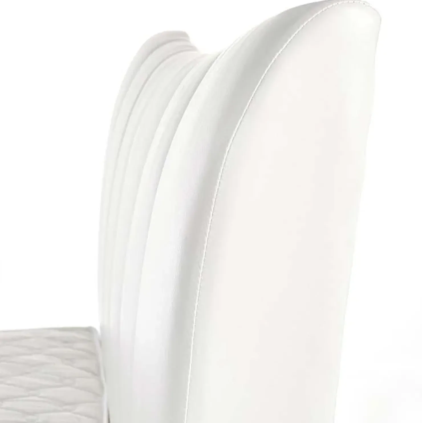 Garnero Arredamenti Letto matrimoniale in ecopelle 160x200cm Cabras Gihome® Bianco Discount