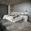 Garnero Arredamenti Letto matrimoniale standard 160x200cm bianco lucido Twilight Discount