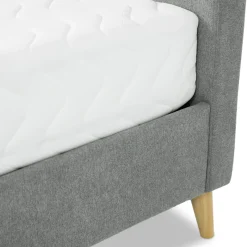 Garnero Arredamenti Letto matrimoniale 160x200 cm con rete a doghe imbottito grigio Dreama Sale