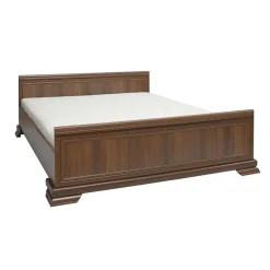 Garnero Arredamenti Letto matrimoniale 160x200cm arte povera quercia Kelly Noce Outlet