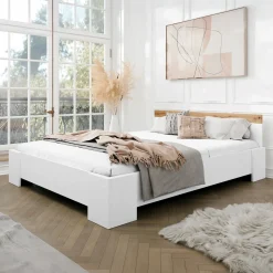 Garnero Arredamenti Letto matrimoniale 160x200cm bianco rovere Relaxio Clearance