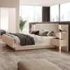 Garnero Arredamenti Letto matrimoniale 160x200cm contenitore con comodini beige Jolly Sale