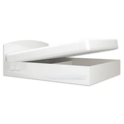 Garnero Arredamenti Letto matrimoniale 160x200cm standard Roma-Sorrento Bianco Lucido Sale